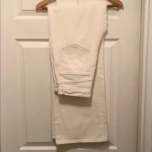 GAP denim white wide leg jeans